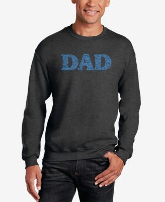 Men's Dad Word Art Crewneck Sweatshirt