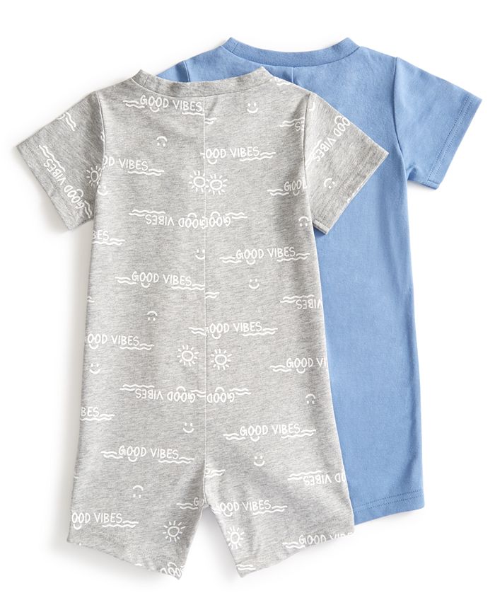 First Impressions Baby Boys Rompers, Pack of 2, Created for Macy's Macy's