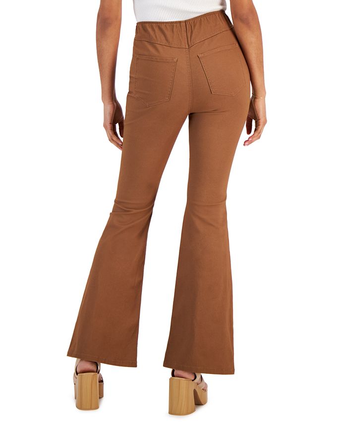 Tinseltown Juniors' HighRise PullOn Flare Pants, Created for Macy's