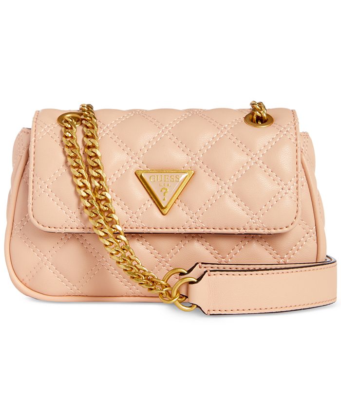 GUESS Giully Mini Convertible Flap Quilted Crossbody - Macy's