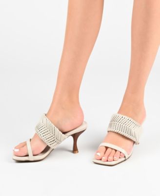 Women's Monyka Woven Double Band Dress Sandals