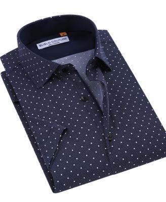 Men's Slim-Fit Geo-Print Performance Shirt