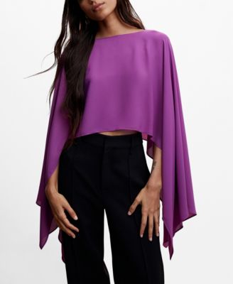 トップス louren drape cape blouse Cape Blouse – Jenni Kayne