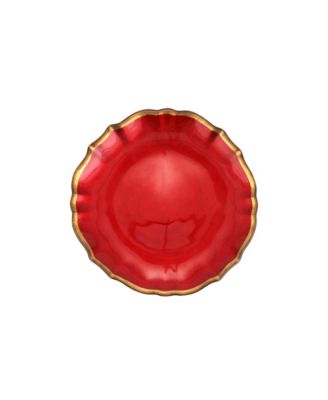 Baroque Glass Cocktail Plate 6" D