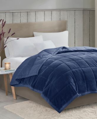 Coleman Plush Reversible HeiQ Smart Temperature Down Alternative Blanket, King