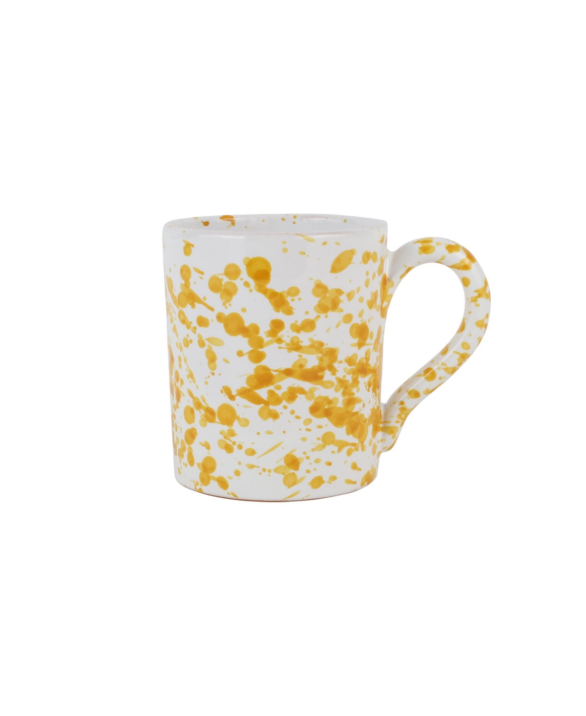 Vietri Amalfitana Splatter Mug 16 oz In Yellow