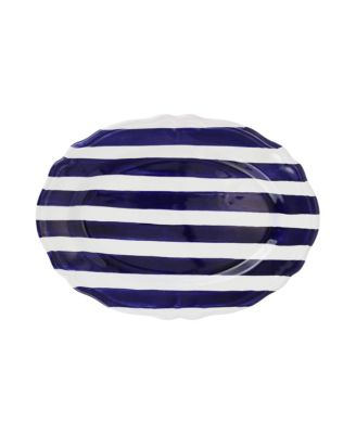 Amalfitana Stripe Oval Platter