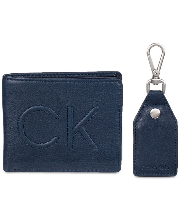 Calvin Klein Men's RFID Slimfold Wallet & Key Fob Set - Macy's