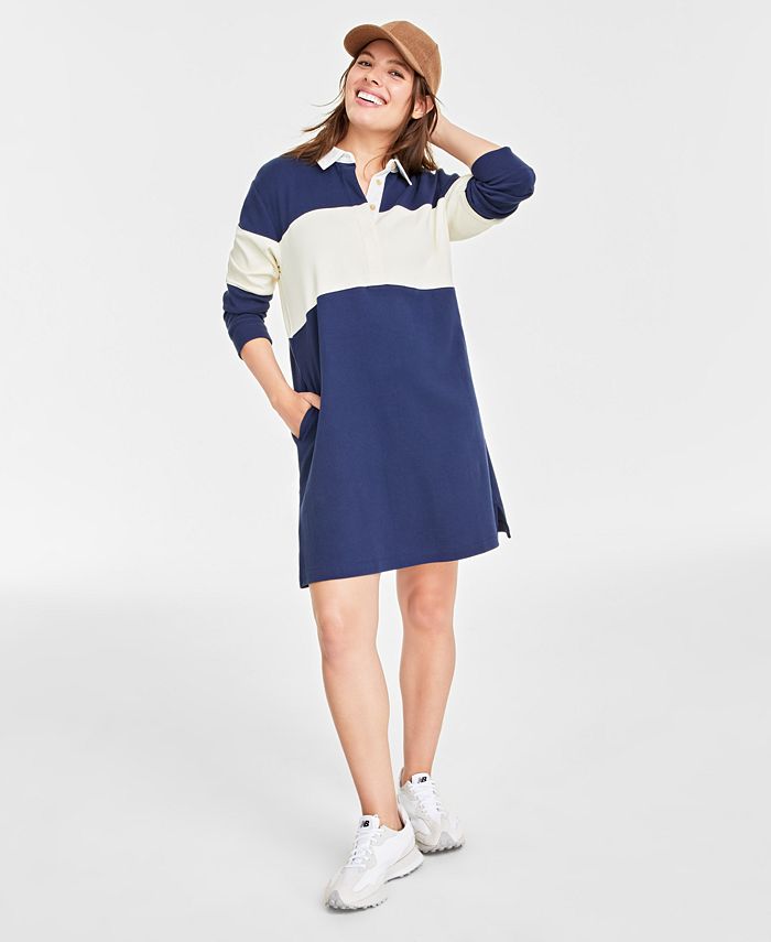 On 34th Women s Colorblocked Rugby Dress Created for Macy s Macy s