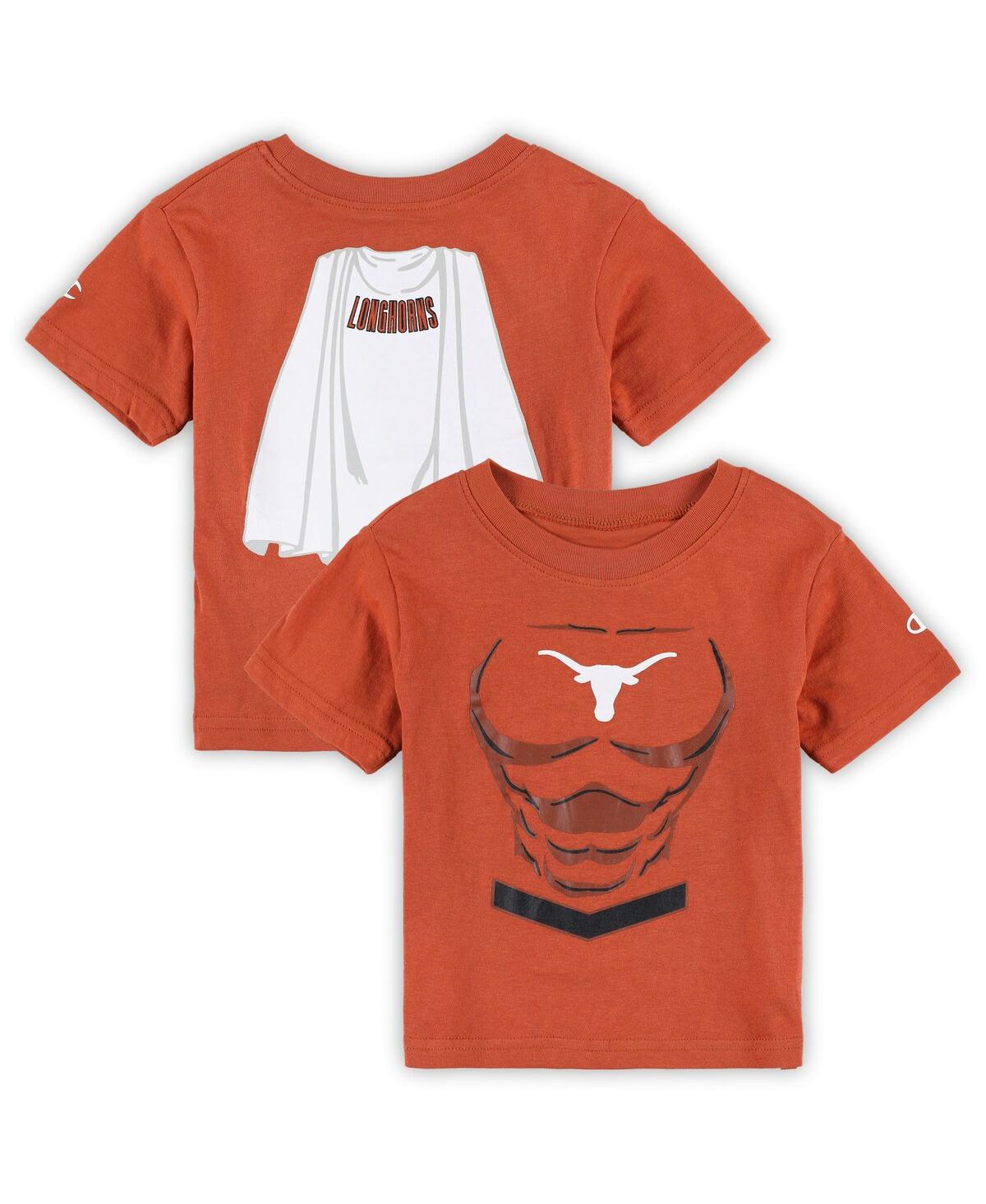 Champion Babies' Toddler Boys And Girls  Texas Orange Texas Longhorns Super Hero T-shirt