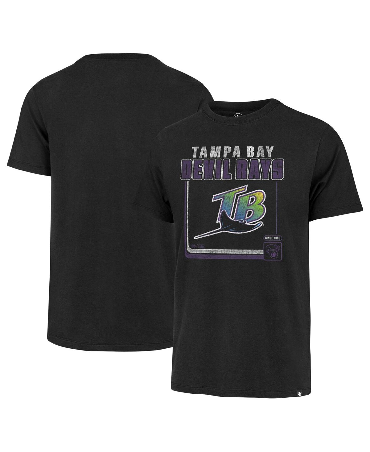 47 Brand Men's ' Black Tampa Bay Rays Borderline Franklin T-shirt