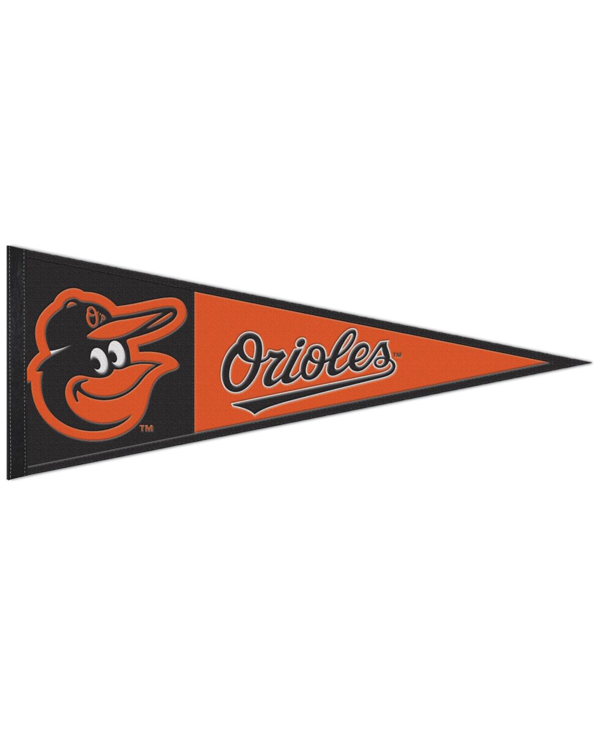 Wincraft Baltimore Orioles 13" X 32" Wool Primary Logo Pennant In Orange,black