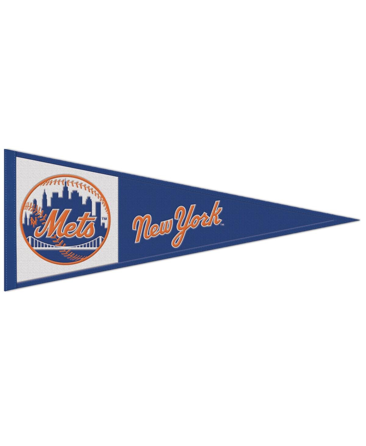 Wincraft New York Mets 13" X 32" Retro Logo Pennant In Blue,orange