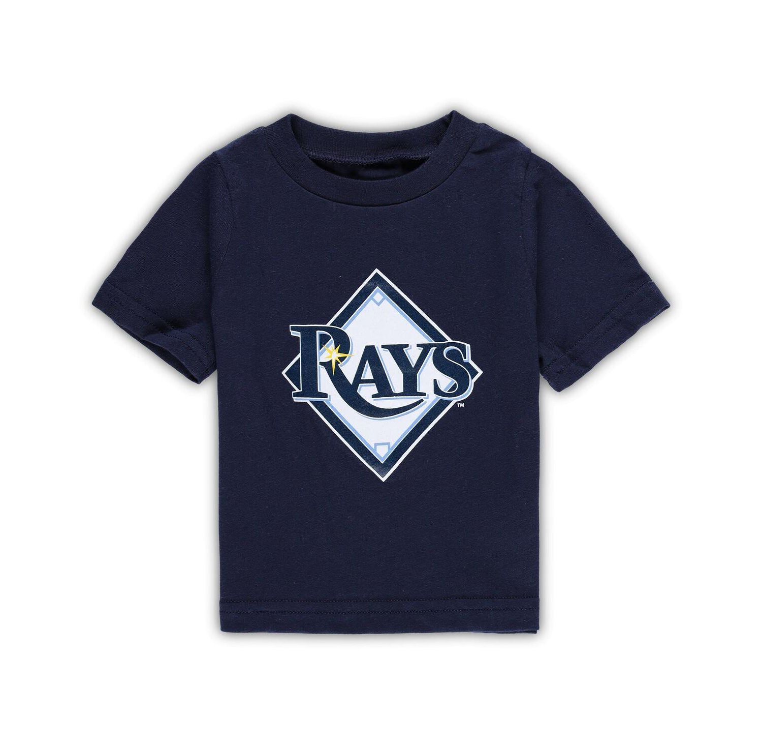 Infant Boys and Girls Navy Tampa Bay Rays Team Crew Primary Logo T-shirt