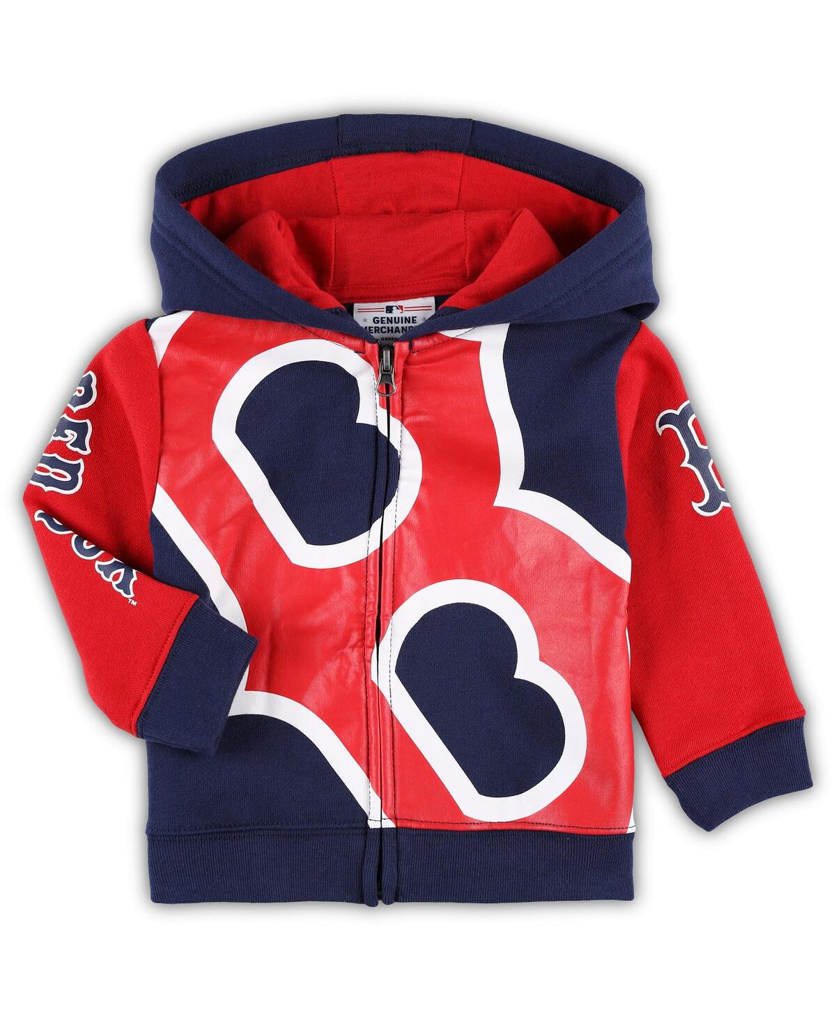 Outerstuff Infant Navy Boston Red Sox Poster Board Full-zip Hoodie In Navy