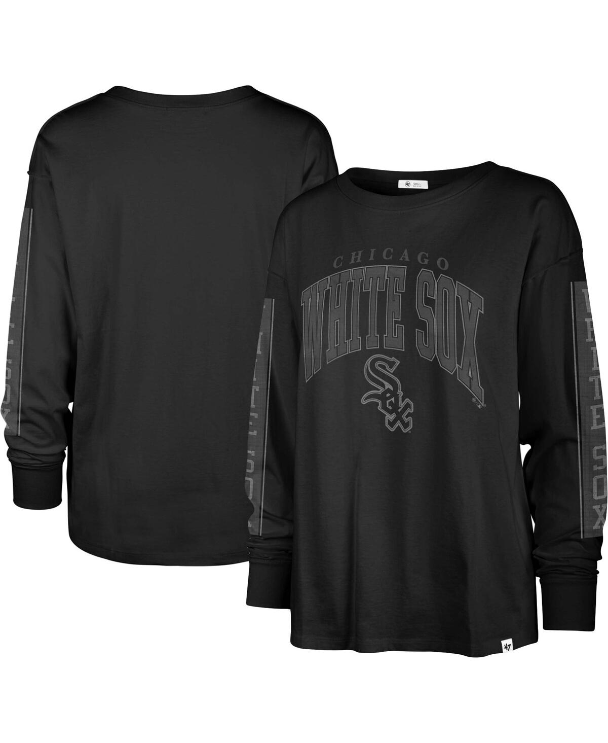 Shop 47 Brand Women's ' Black Chicago White Sox Statement Long Sleeve T-shirt