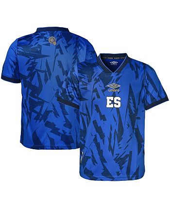 Umbro Men’s Blue White Athletic Performance El Salvador Soccer Jersey  Replica