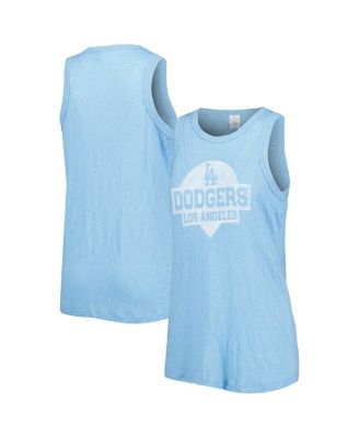Women's Royal Los Angeles Dodgers Tri-Blend Tank Top