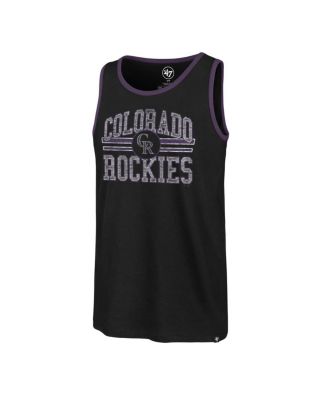 Men's Black Colorado Rockies Winger Franklin Tank Top