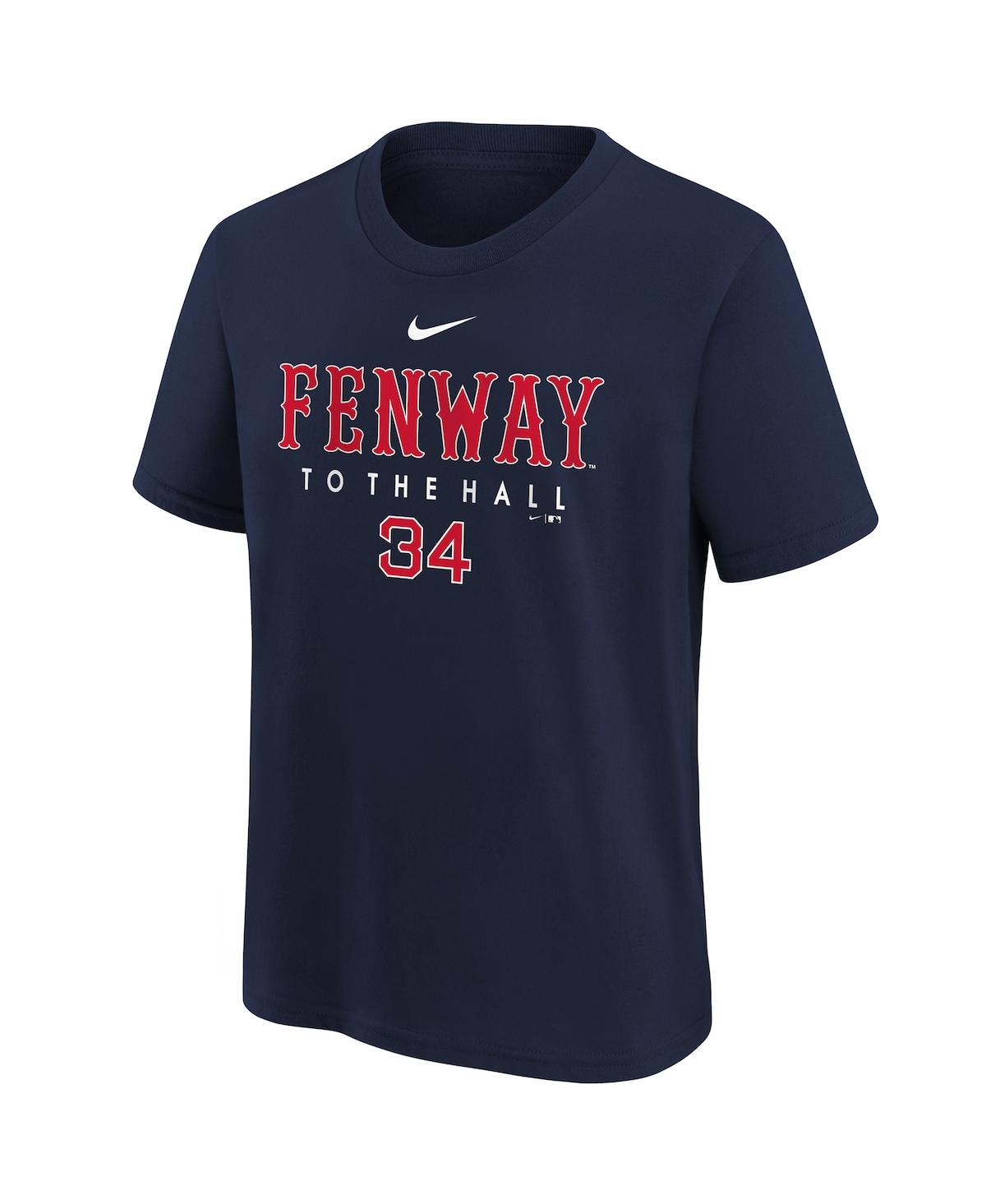 Big Boys and Girls Nike David OrtizBoston Red Sox 2022 Hall of Fame Number Graphic T-shirt - Navy