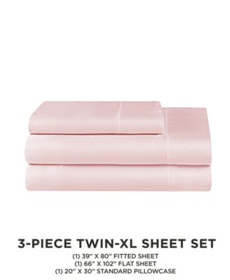 3 Piece Satin Sheet Set, Twin XL