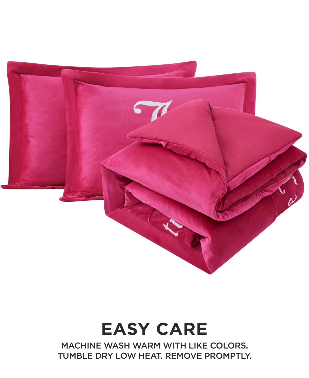 Juicy Couture Reversible Velvet Comforter Set