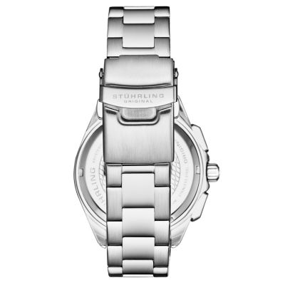 Velocity 4016 Men s Chronograph Watch – Quartz Movement, 42mm Case, Rotating Bezel, Stainless Steel Bracelet