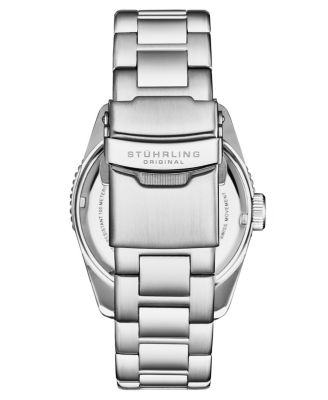 Voyager 4017 Men s GMT Diver Watch – Swiss Quartz Movement, 49mm Case, Rotating Bezel, Stainless Steel Bracelet