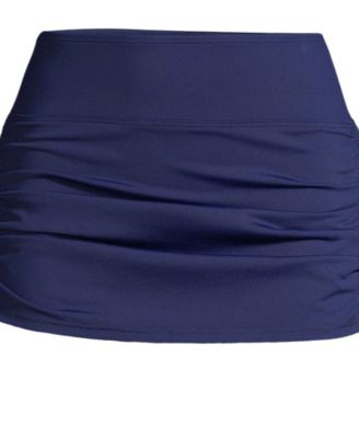Plus Size Tummy Control Adjustable Swim Skirt Swim Bottoms