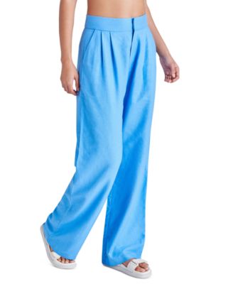 Steve Madden - Women's Isabella Ultra Fine Pleated Wide-Leg Pants