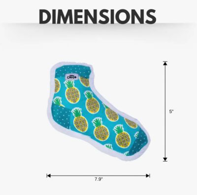 Squeaking Pineapple Plush Sock Dog Toy – Whimsical Design, Soft & Durable for Fun, Engaging, and Interactive Playtime with Dogs