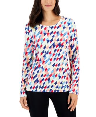 Karen Scott - Women's Relaxed-Fit Crewneck Top