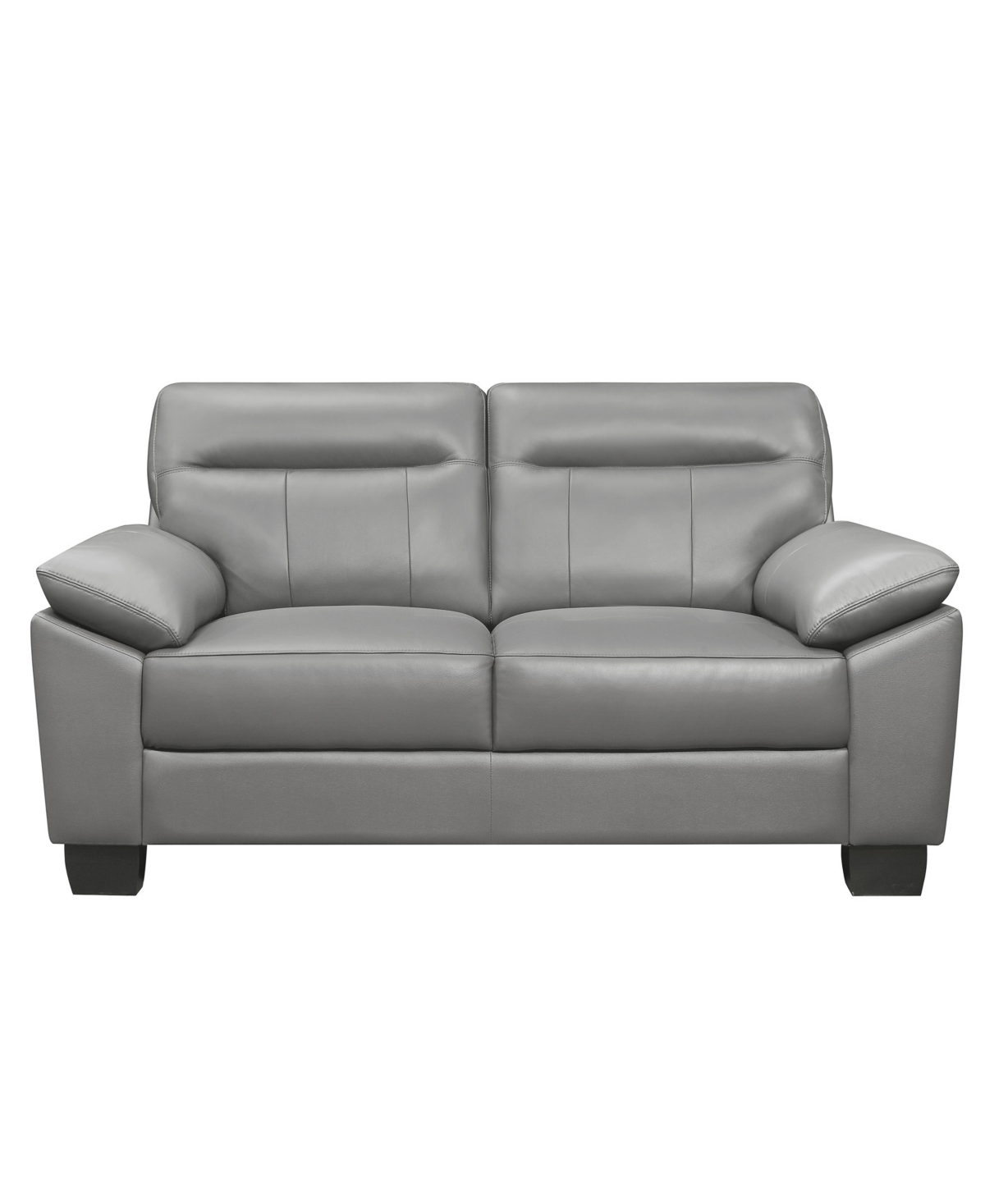 White Label Croydon Leather Loveseat