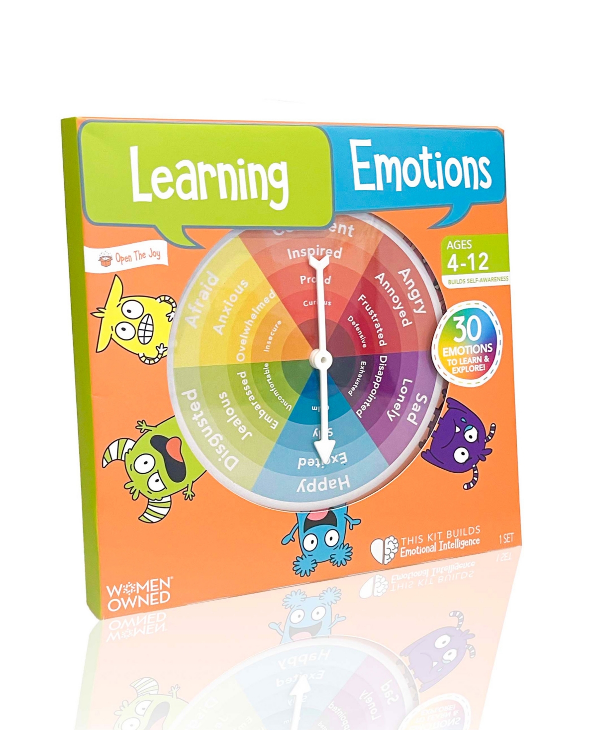 Open The Joy Kids' Learning Emotions Game In Orange