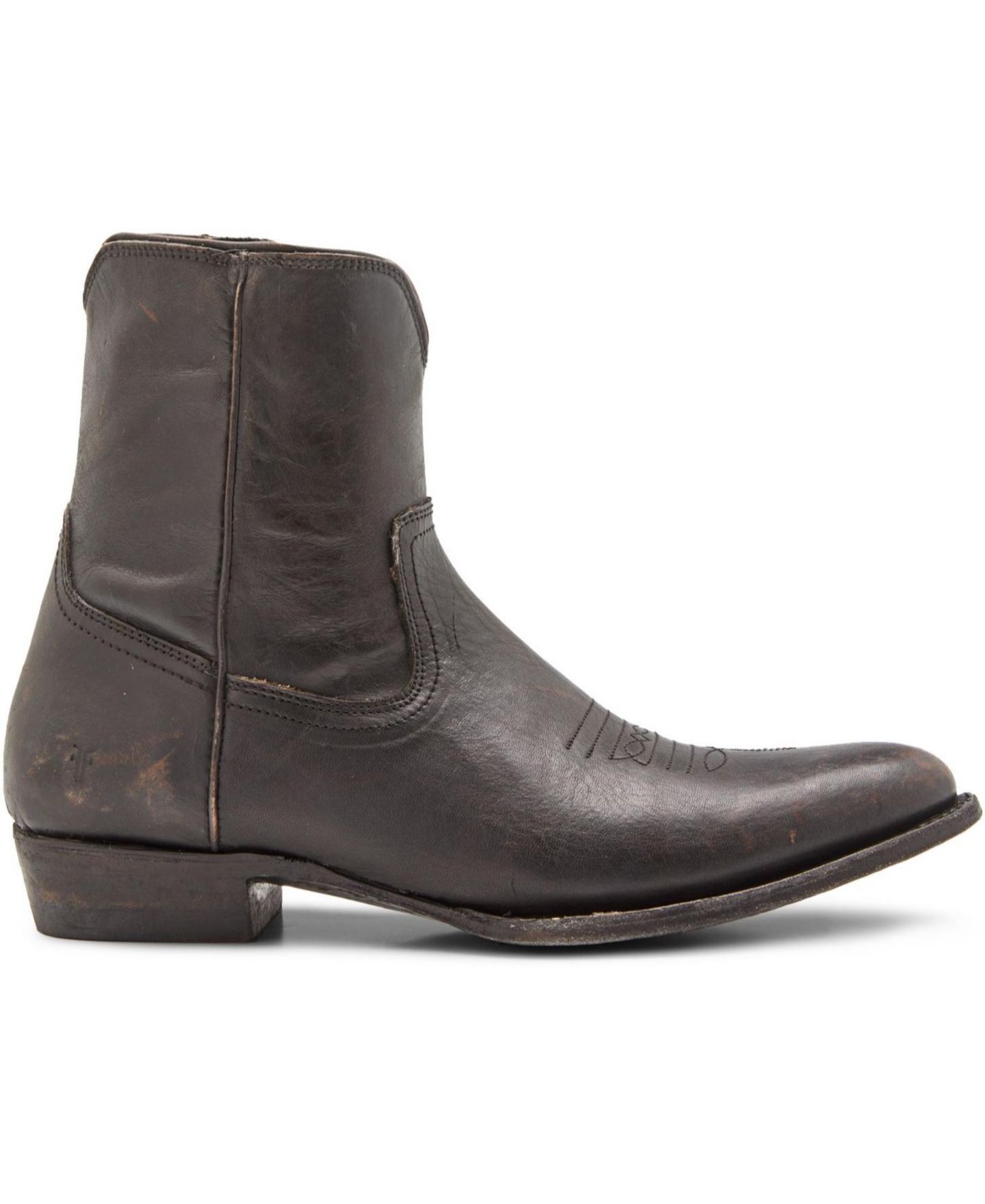 Мужские ботинки Frye Austin Inside Zipper, цвет: Чёрный кожаный — фото 2