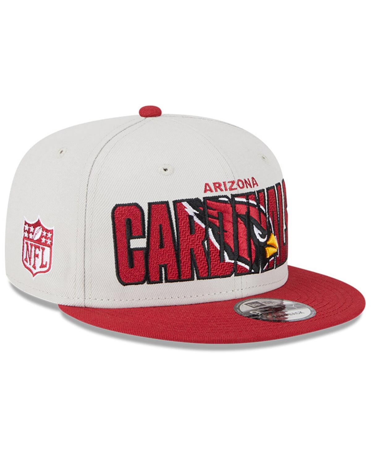 Shop New Era Men's  Stone, Cardinal Arizona Cardinals 2023 Nfl Draft 9fifty Snapback Adjustable Hat In Stone,cardinal