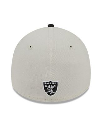 Men's Stone, Black Las Vegas Raiders 2023 NFL Draft 39THIRTY Flex Hat