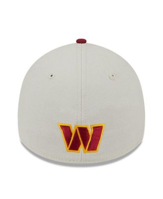 Men's Stone, Burgundy Washington Commanders 2023 NFL Draft 39THIRTY Flex Hat