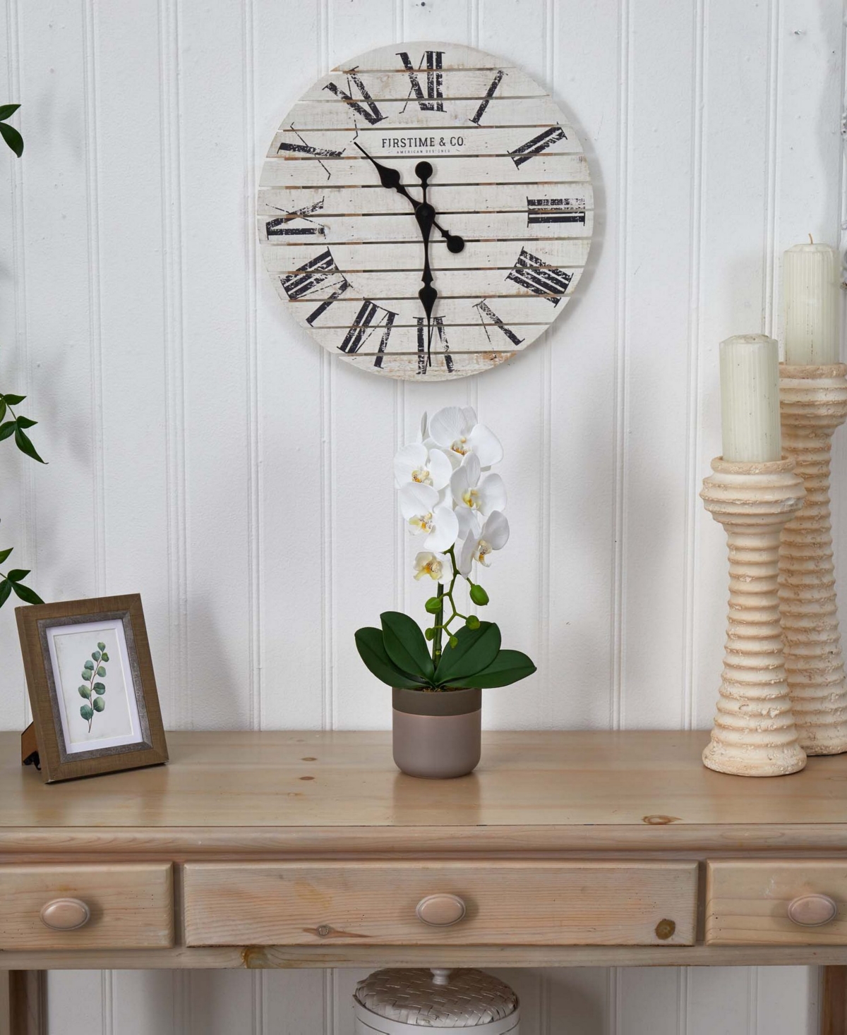 Nearly Natural Artificial Phalaenopsis Orchid in Ceramic Pot