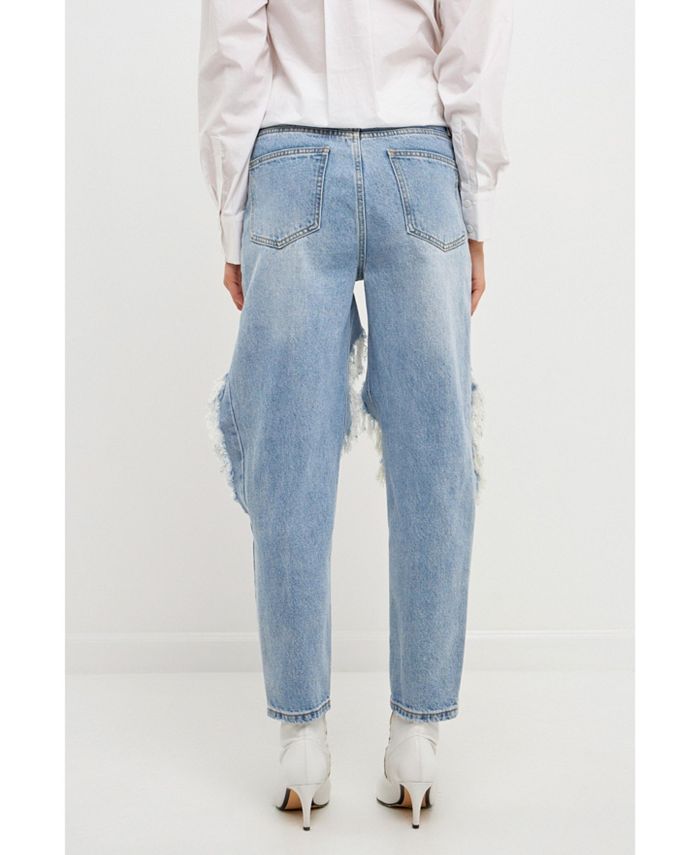 endless rose Women's High Waist Destroyed Jeans Macy's