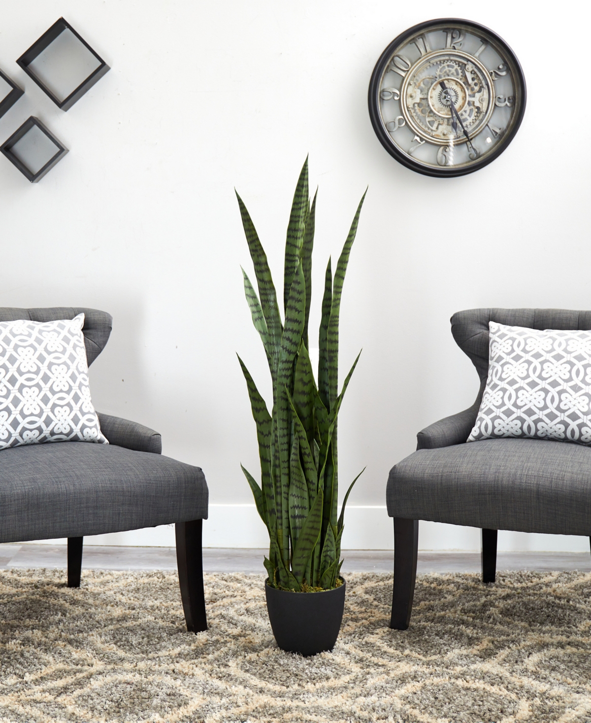 Shop Nearly Natural 46" Sansevieria Artificial Plant In Green