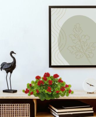 24in. Geranium Artificial Ledge Plant