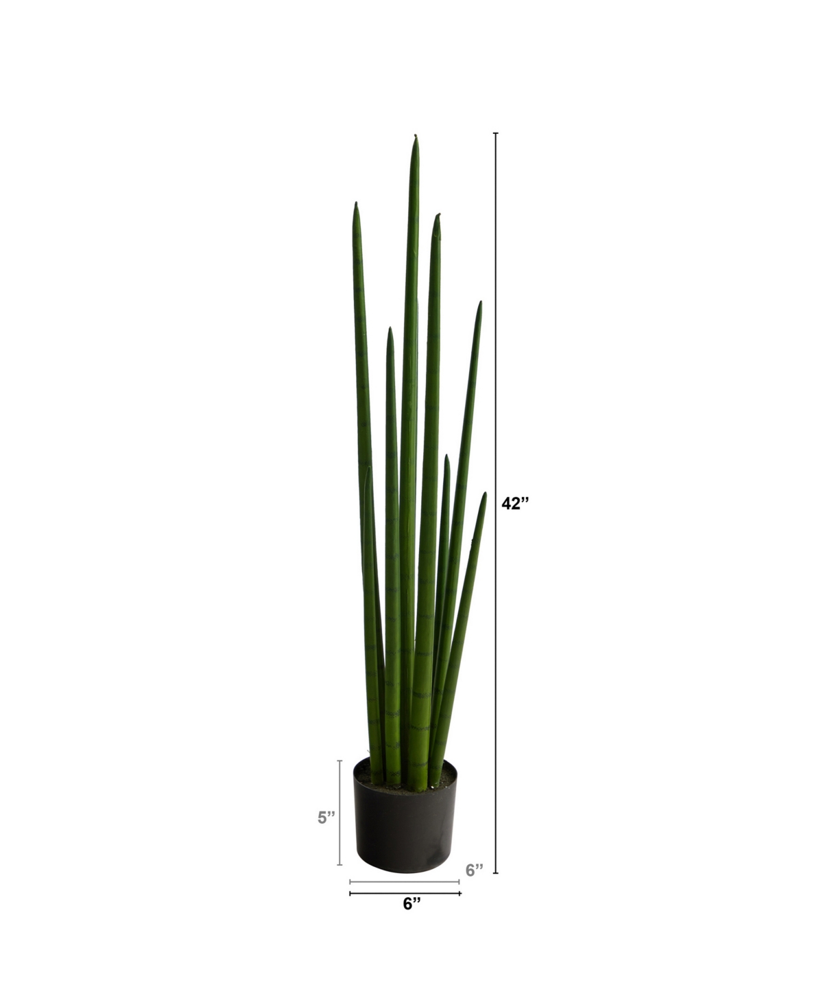 NEARLY NATURAL 3.5' SANSEVIERIA SNAKE ARTIFICIAL PLANT 