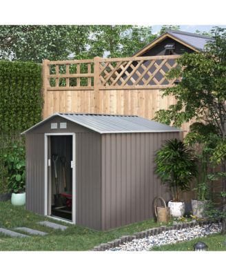 9' x 6' Storage Shed Garden Tool House w/ Vents Doors
