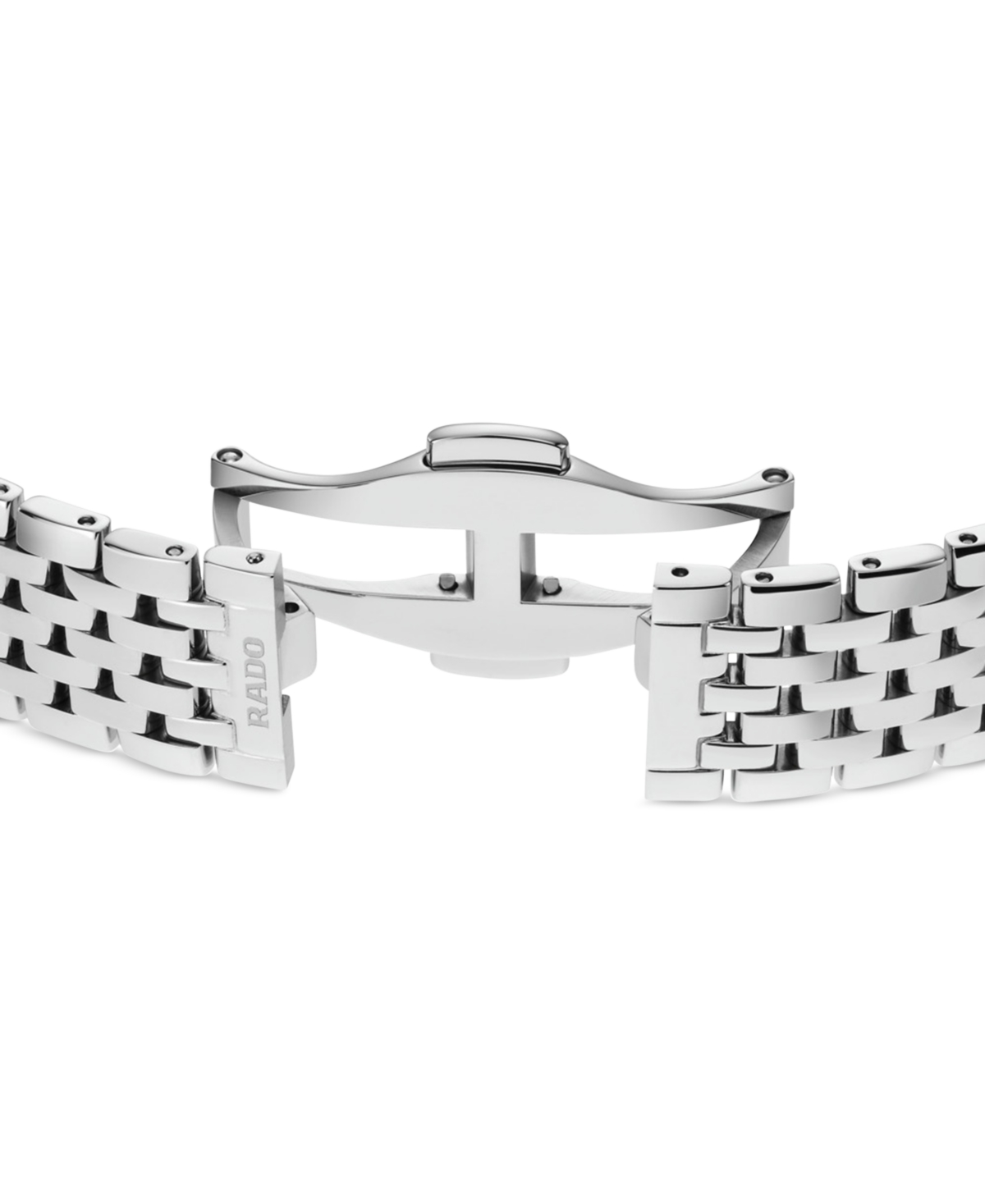 Shop Rado Women's Swiss Florence Classic Diamond (1/20 Ct. T.w.) Stainless Steel Bracelet Watch 30mm In Silver