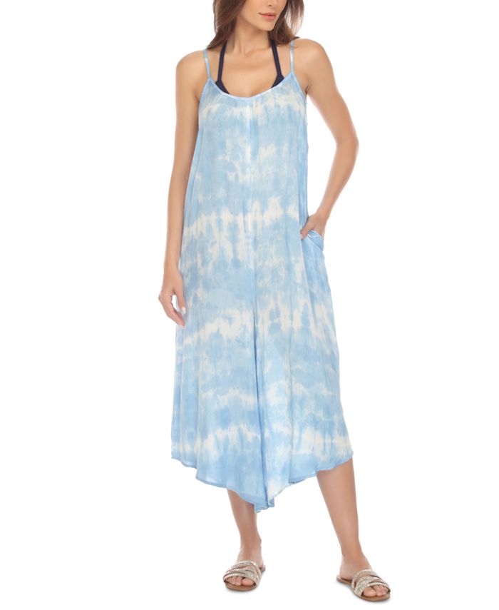 Raviya Women's Tie-Dyed Jumpsuit Swim Cover-Up - Macy's