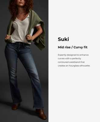 Suki Curvy Mid Rise Straight-Leg Jeans