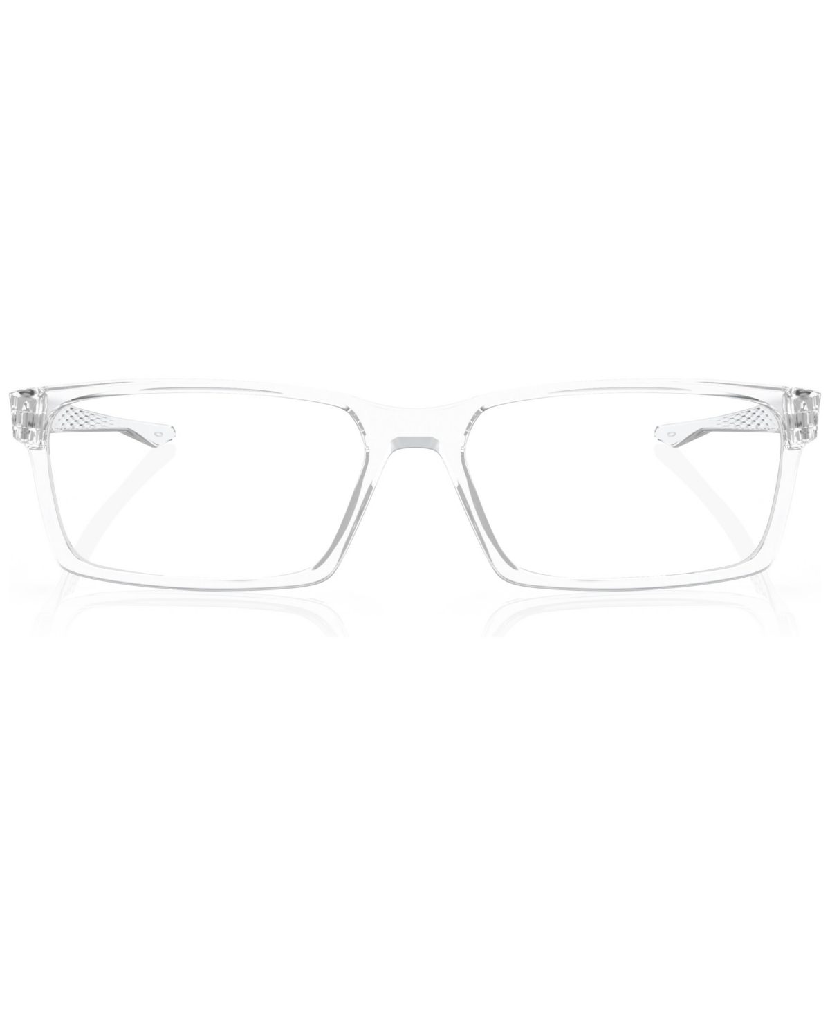 Oakley Men's Rectangle Eyeglasses, Ox8060 59 In Polished Clear
