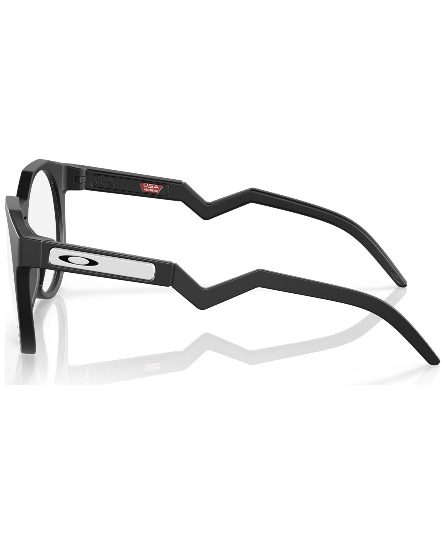 Мужские очки Celine Oakley Man Round Plastic OX8139 Kylian Mbappé Signature Series Hstn Eyeglasses, цвет: Матовый чёрный — фото 3