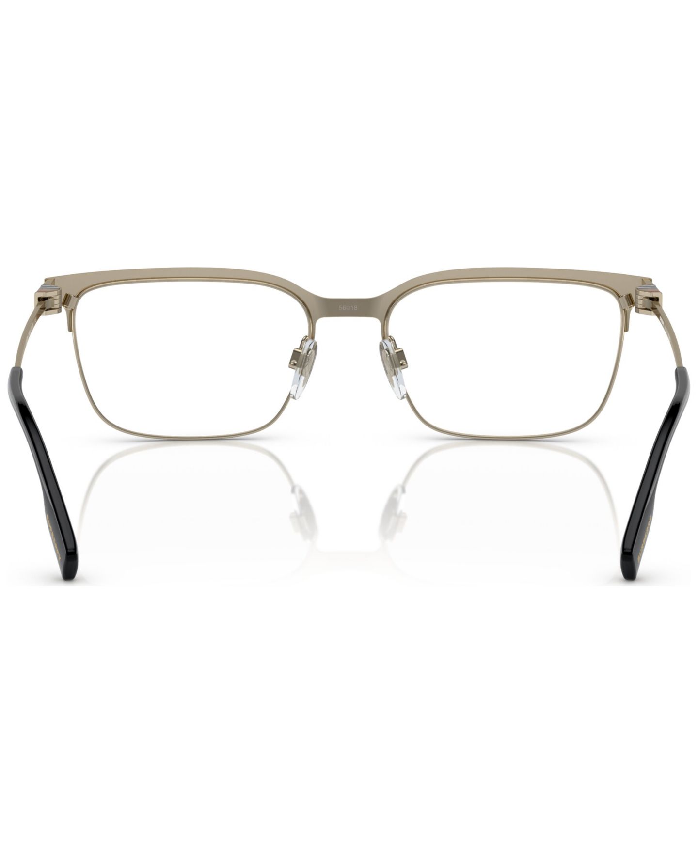 Мужские очки Burberry Man Square Metal BE1375 Douglas Eyeglasses, цвет: Чёрный — фото 4